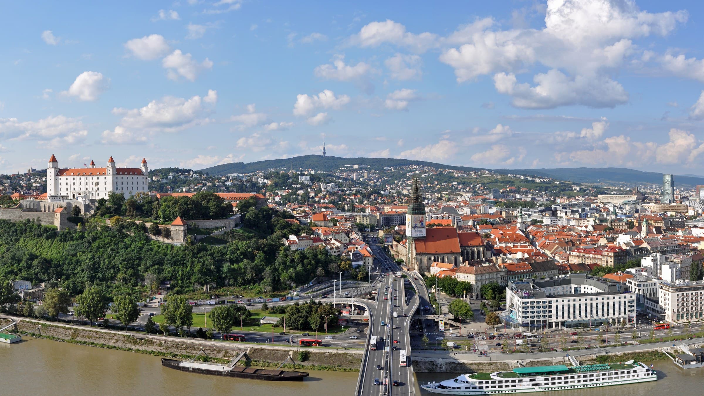 Bratislava castle and the Danube, Slovakia